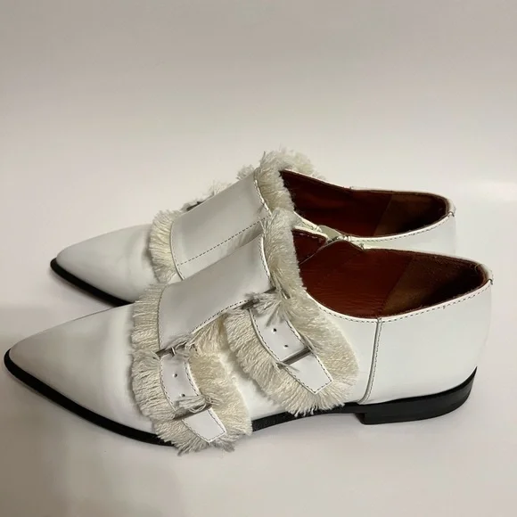 Acne Masca Double Monkstrap Fringe Oxfords Flats & Loafers